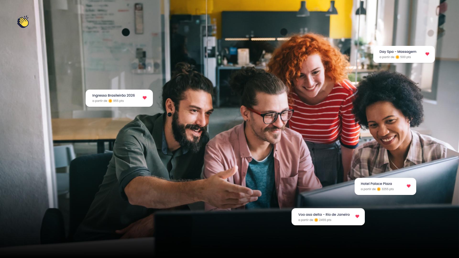 Painel digital de gamificação exibido sobre uma cidade à noite com indicadores de vendas